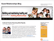 Tablet Screenshot of guestrelationshipsblog.com